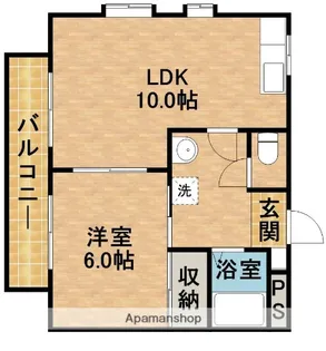 レスポ三和【2階】の間取り