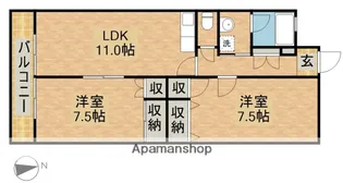 スクエア5【2階】の間取り