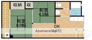 元浜メゾンオーク【4階】の間取り