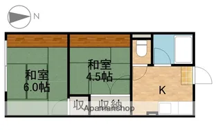 レイク【1階】の間取り