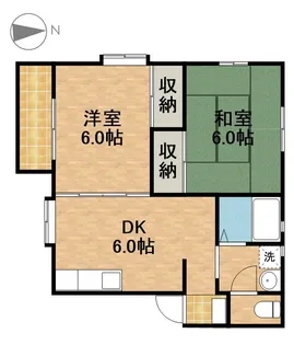 リバティみやにし【1階】の間取り