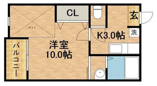 フィオーリⅠ【2階】の間取り