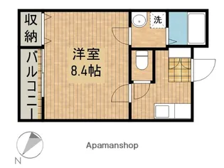 クレフラスト高丘A棟【203号室】の間取り