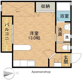 ヴィラ・ピーノ【1階】の間取り