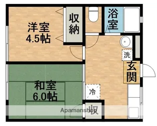 シティハイム北之谷【1階】の間取り