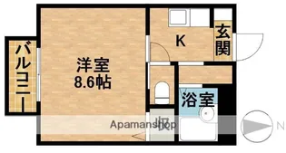 ソレアード砂林【2階】の間取り