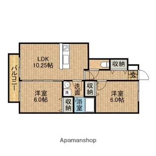 プルメリア【1階】の間取り