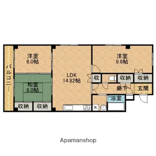SUNコバヤシ’90【2階】の間取り