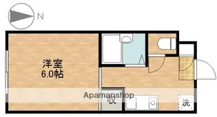 シェ・コンコルド【2C号室】の間取り