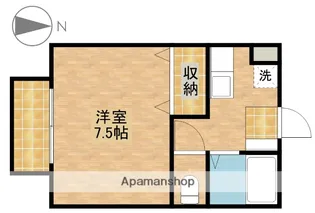 1Kの間取り画像