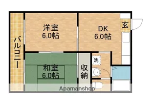 ウイング高丘Ⅱ【2階】の間取り
