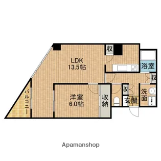 ハイレジデンス浜松【4階】の間取り