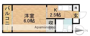 メゾンニシヤマ【2階】の間取り