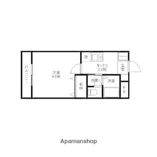 マンションあすか【1階】の間取り