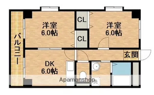 グレースアネックス【201号室】の間取り