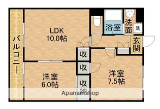 トップアイルⅡ【2階】の間取り