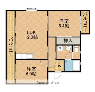 ハイフォレスト【4階】の間取り