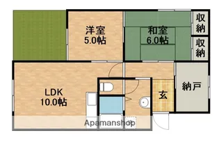アーバンヴィラ長上【1階】の間取り