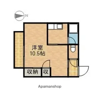 パークヒル【102号室】の間取り
