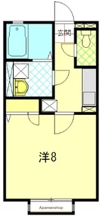 ORANGE HOUSE【101号室】の間取り