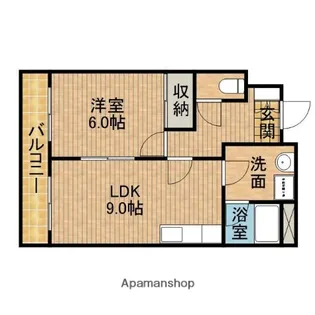 サンクノアールⅡ【205号室】の間取り