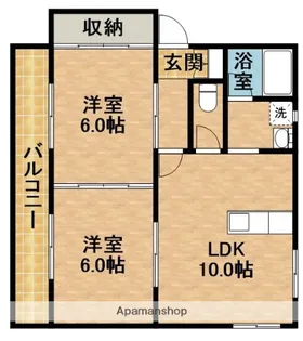 グランディアA【2階】の間取り