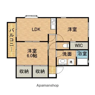 LE COUPLE A【1階】の間取り