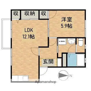 リリーフ【2階】の間取り