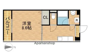 PASTEL【301号室】の間取り