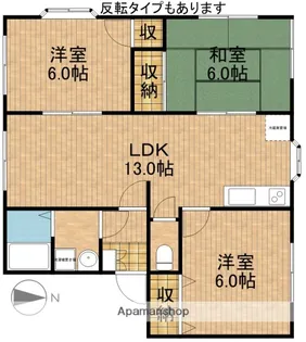 ハーミテージ【1階】の間取り
