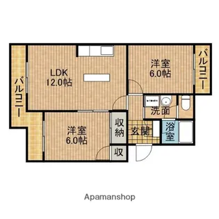聖マンションⅠ【3階】の間取り