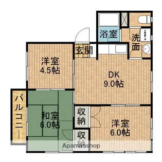 ハイツサンライズ【1階】の間取り