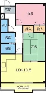 シャルム大蒲【2階】の間取り