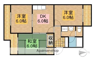マンションフレンドシティ【1階】の間取り