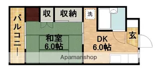 コーポシルクロード【2階】の間取り