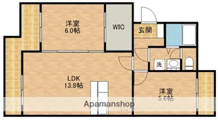 マンションアカンサスⅠ【2階】の間取り