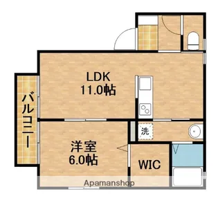 グランコートⅡ【1階】の間取り