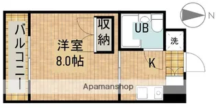 ディユラヴィーヌ【2階】の間取り