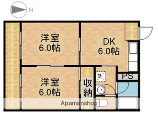 コーポラスサンライズA【3階】の間取り