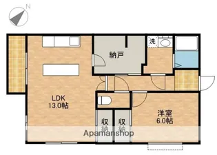 エヴァグリーン【2階】の間取り