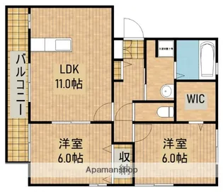 アヴェニールK2【2階】の間取り