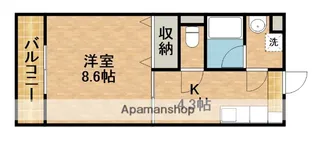 1Kの間取り画像