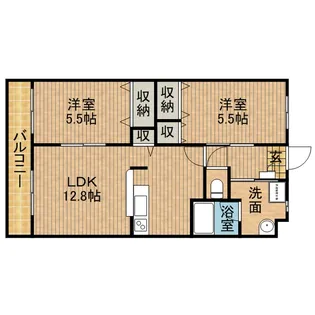 エヴァーグリーン【2階】の間取り
