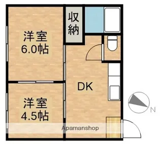 エスシーハイツ【105号室】の間取り