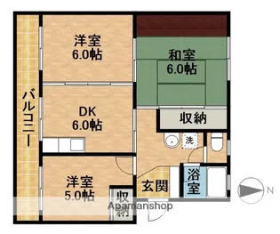 グリーンハイツ青葉台【3階】の間取り