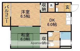 リバーサイド大竹B【1階】の間取り