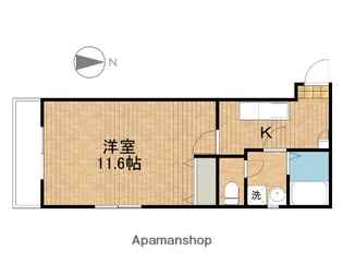 クレフラスト磐田竜洋【203号室】の間取り
