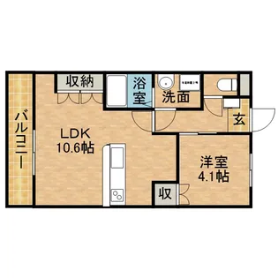 プランドール【1階】の間取り