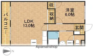 フロントヒルズⅡ【4階】の間取り