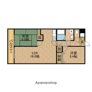 ヴィーヴルⅠ【103号室】の間取り